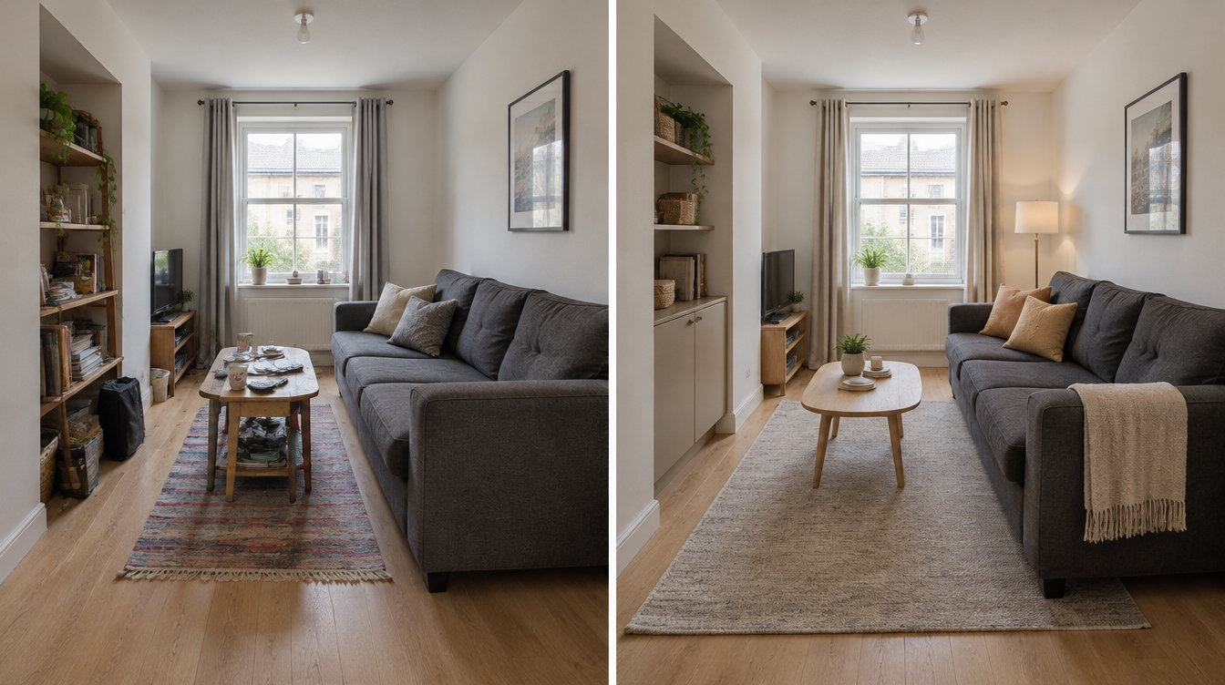 Starting and restyled illustrative concepts: A new look around a familiar sofa.
